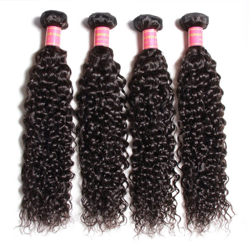4pcs Curly Virgin Hair Bundles With Lace Frontal Closure 13x4 Idolra Soft Human Hair Weave